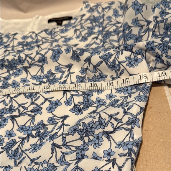 Banana Republic Floral Blue and White Dress new w/o tags 10 - Picture 10 of 14
